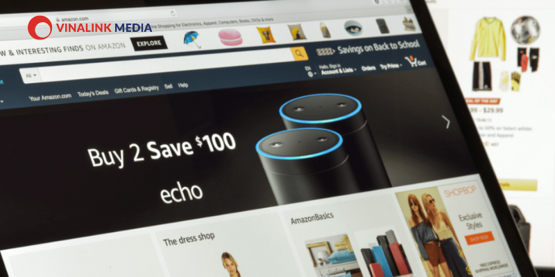Màu sắc thiết kế trong Website Amazon